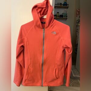 The north face girls fleece zip up jacket